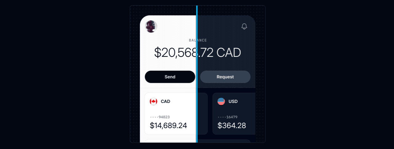 Preview of draggable divider with clipped light theme